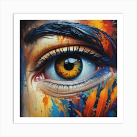 Eye Of A Woman Art Print