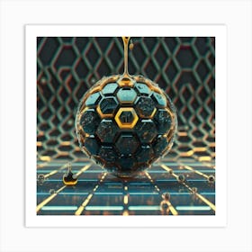 Abstract Sphere 2 Art Print