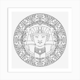 Egyptian Mandala 05 Art Print