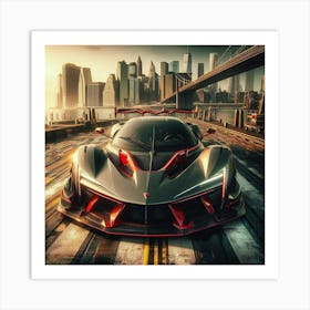 Futuristic Sports Car 126 Art Print