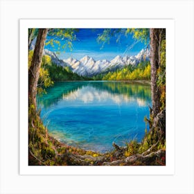 Lake In The Mountains 23 Art Print