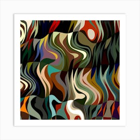 Tribal Gyrations Art Print