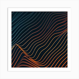 Abstract Wave Pattern 5 Art Print