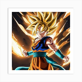 Dragon Ball Z Wallpaper 32 Art Print