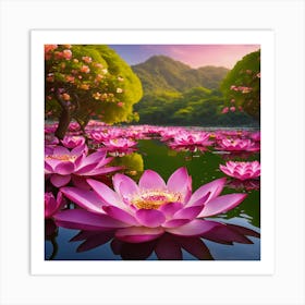 Lotus Flower 11 Art Print