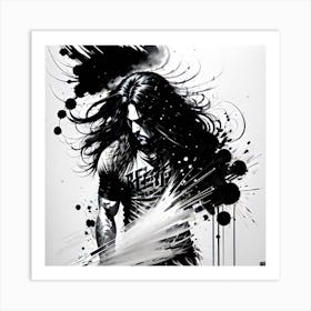 Black And White Painting 6 Art Print