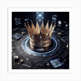 Crown Of Technology Art Print