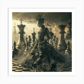 Reign of the Chess Monarch Art Print