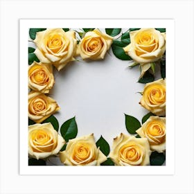 Yellow Roses 12 Art Print