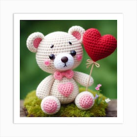 Amigurumi, Bear 2 Art Print