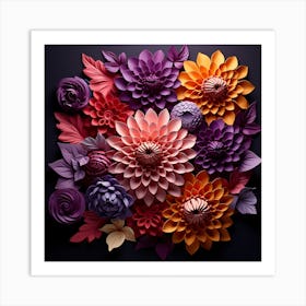 Paper Flowers 12 Art Print