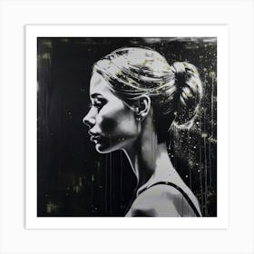 'The Girl In Black' Art Print