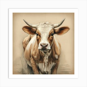 Cow Painting 1 Art Print