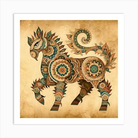 Arabesque Horse Art Print