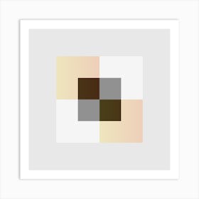 Squares Block 20 Art Print