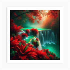 Green and red 1 Art Print