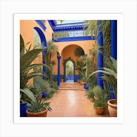 Default Jardin Majorelle Morocco Vintage Botanical Art Print 2 Art Print