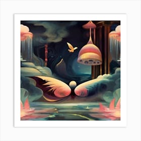 'Flight Of Angels' Art Print