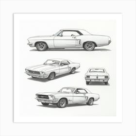 Mustangs Art Print