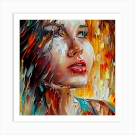 Abstract Of A Woman 1 Art Print