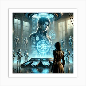 A Dramatic And Emotional Sci Fi Scene Titled Shad Art Print