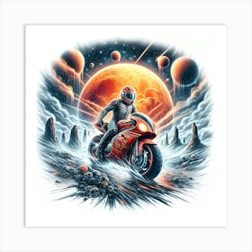 Space Rider Art Print