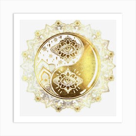 Yin Yang Hindu Symbol Art Print