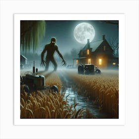 Tree creature in the field 7 Art Print