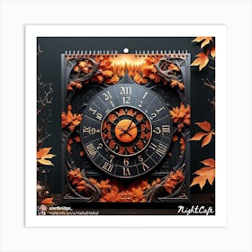 Spooky Clock Art Print