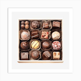 Chocolates In A Box 1 Art Print