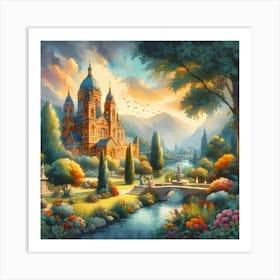 Church In The Countryside Art Print