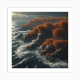 Rocky Cliffs Art Print