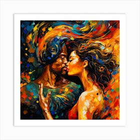 Kiss 5 Art Print