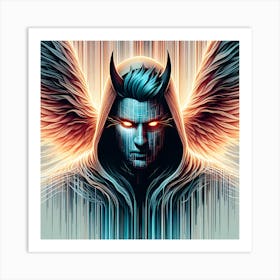 Demon With Wings 4 Art Print