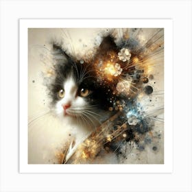 Cat Portrait 4 Art Print