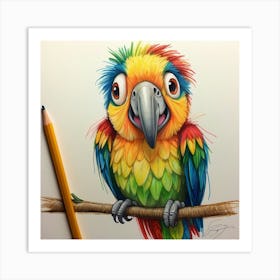 Parrot 51 Art Print