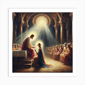 Wedding Of Jesus And Mary Art Print