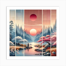 Asian Landscape 5 Art Print