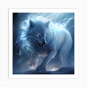 Wolf In The Forest Art Print