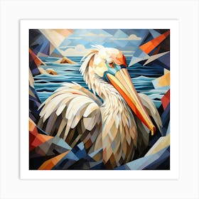 Cubism Art, Pelican 3 Art Print