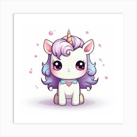 Cute Unicorn 132 Art Print