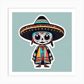 Day Of The Dead Skeleton Art Print