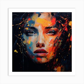 Abstract Of A Woman Art Print