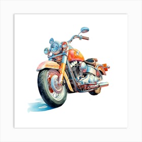 Harley Davidson Motorcycle 1 Art Print