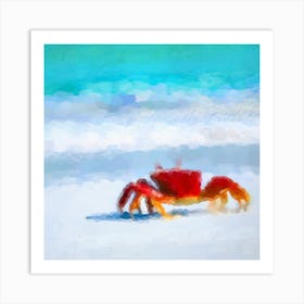 Red crab Art Print