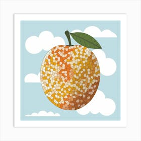 Mosaic Orange Art Print