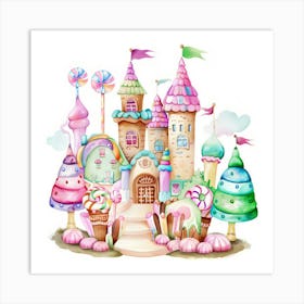 Candy Castle 1 Art Print