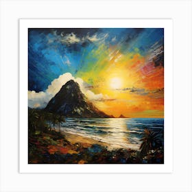 Caribbean Chroma Haven Art Print