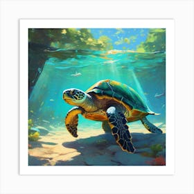 Sea Turtle Art Print