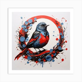 Bird In A Circle Art Print